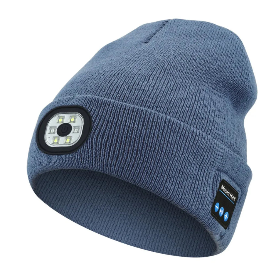 Bluetooth LED Beanie 3-in-1 – Music, light & warmth in one hat