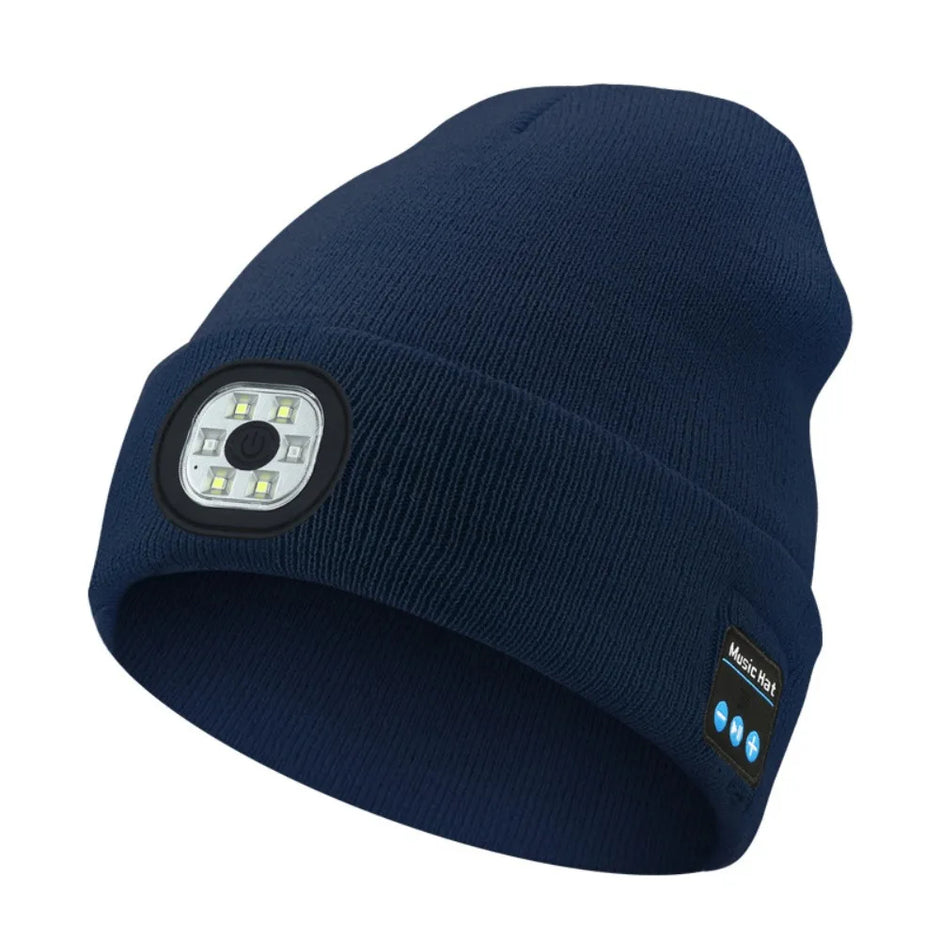 Bluetooth LED Beanie 3-in-1 – Music, light & warmth in one hat