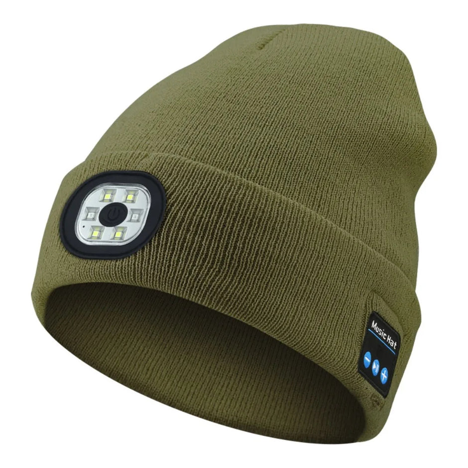 Bluetooth LED Beanie 3-in-1 – Music, light & warmth in one hat