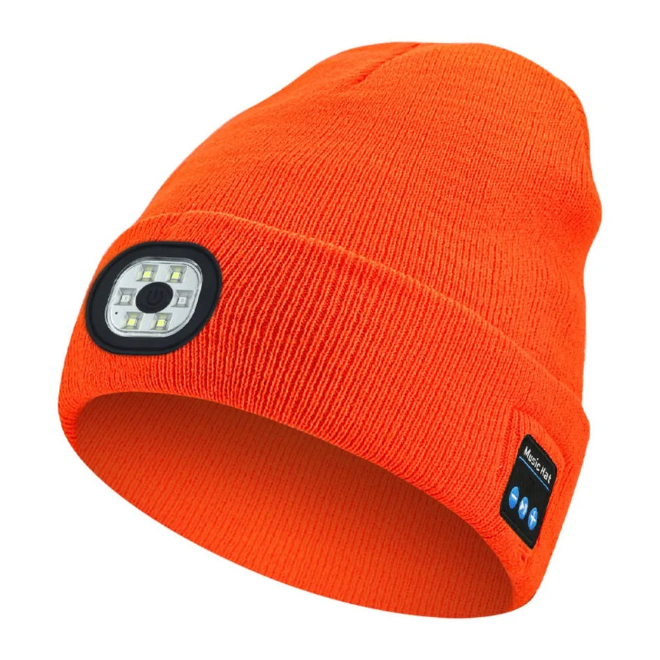 Bluetooth LED Beanie 3-in-1 – Music, light & warmth in one hat