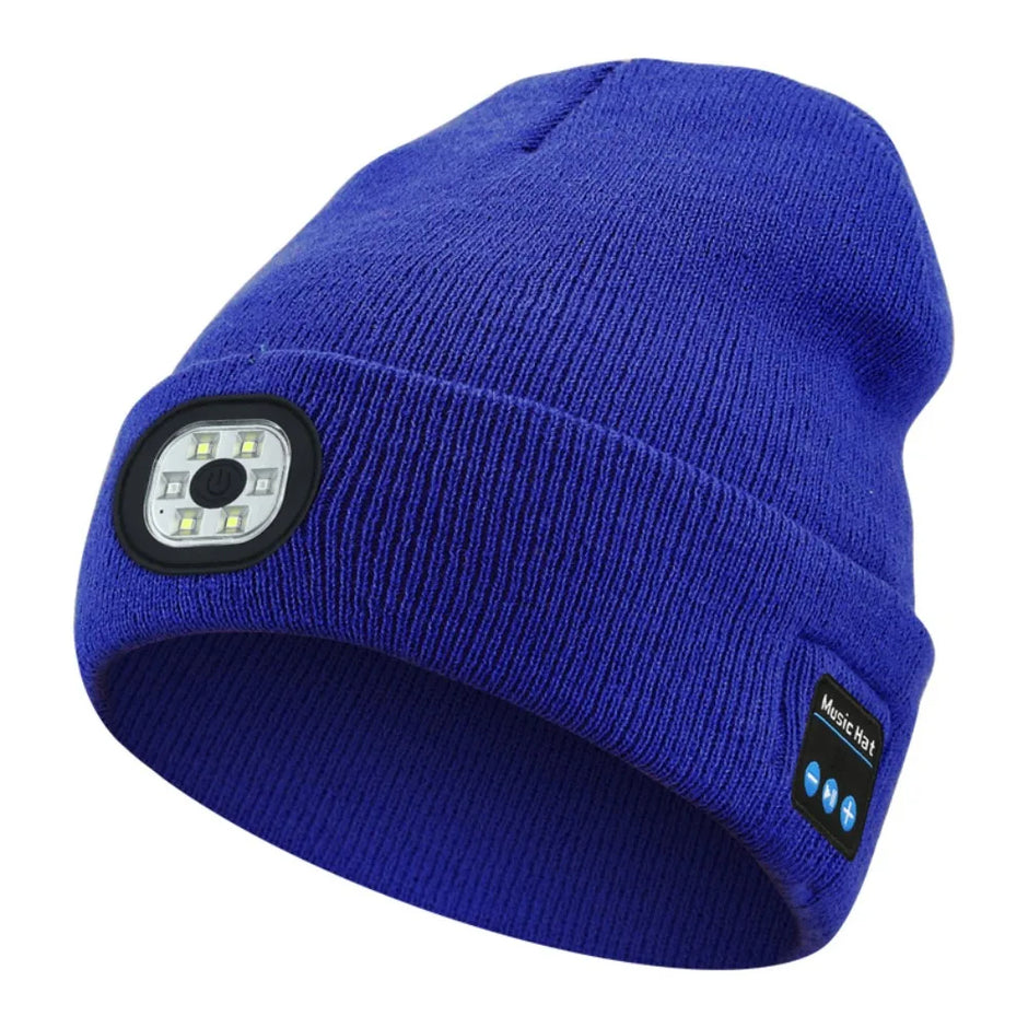 Bluetooth LED Beanie 3-in-1 – Music, light & warmth in one hat