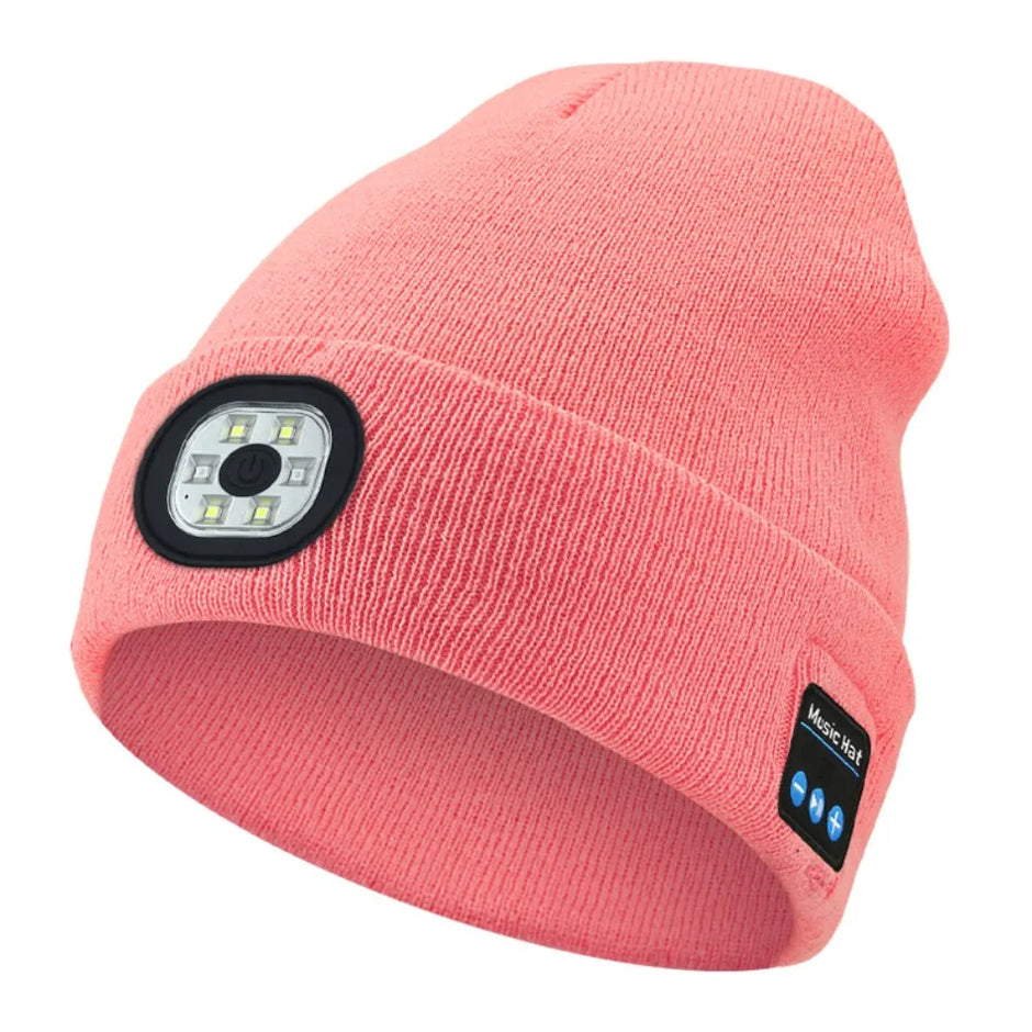 Bluetooth LED Beanie 3-in-1 – Music, light & warmth in one hat