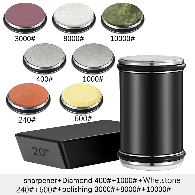 Magnetic rolling knife sharpener – razor sharp in seconds