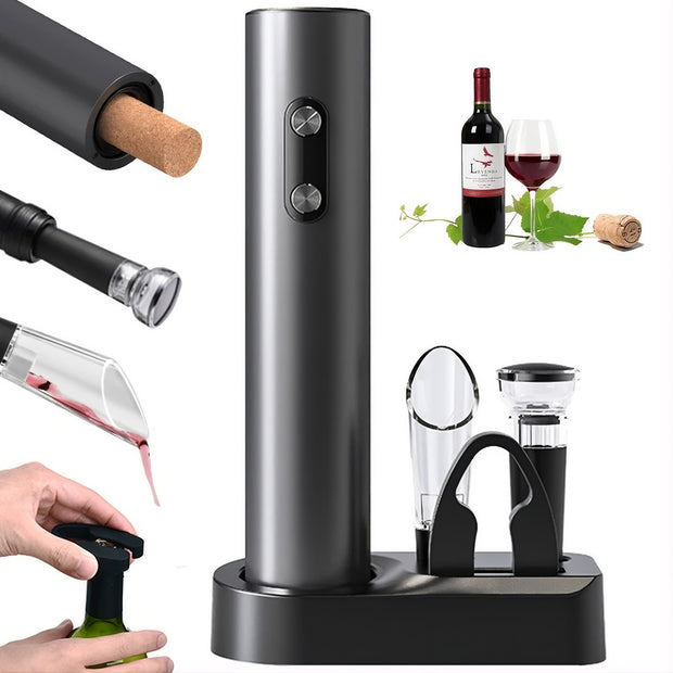 7-in-1 Elektrischer Weinöffner Premium Set – Öffne Wein in Sekunden