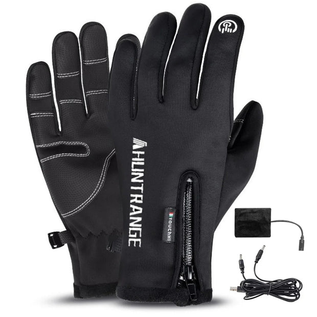Beheizbare Touchscreen Handschuhe mit USB – Elektrische Winterhandschuhe für Outdoor, Motorrad & Arbeit