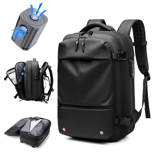 TravelVac Pro – Vakuum Reise-Rucksack mit maximalem Stauraum