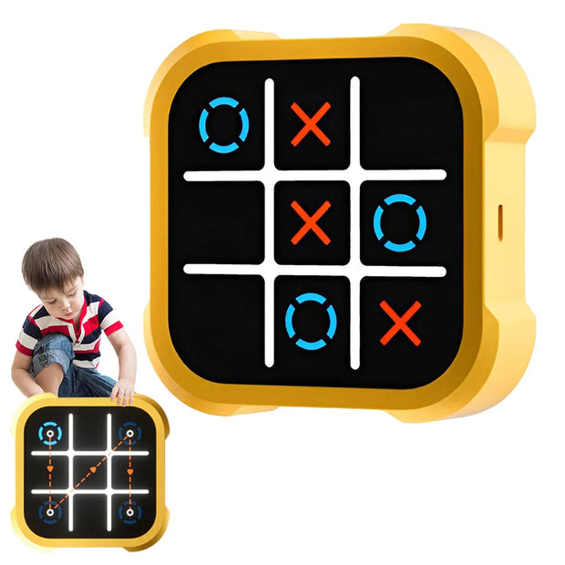 Elektrisches Tic-Tac-Toe Spiel – Interaktives LED Denkspiel für Kinder & Familie