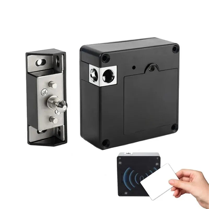 Smart Drawer Lock RFID – Unsichtbares Schubladenschloss für Schränke & Möbel (Key Card System)