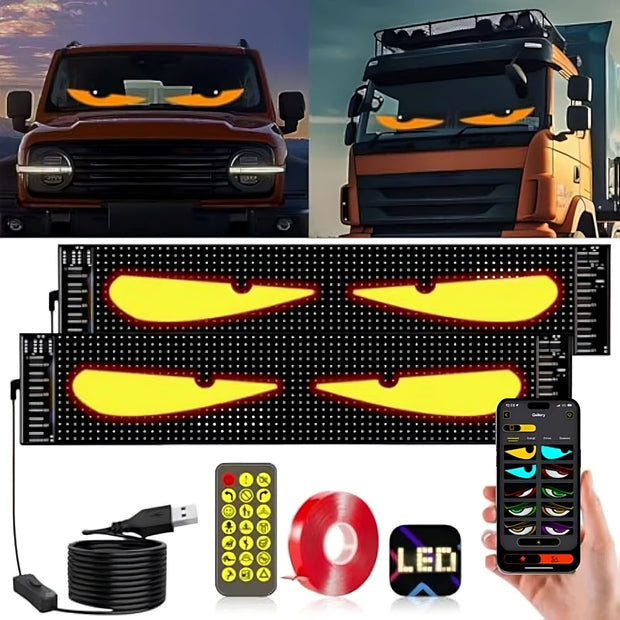 Truck Monster Eyes– Dynamische LED Augen für Windschutzscheibe