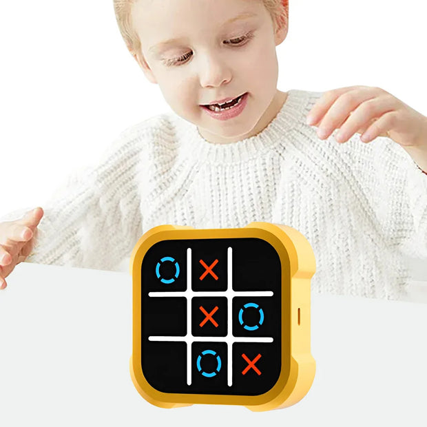 Elektrisches Tic-Tac-Toe Spiel – Interaktives LED Denkspiel für Kinder & Familie