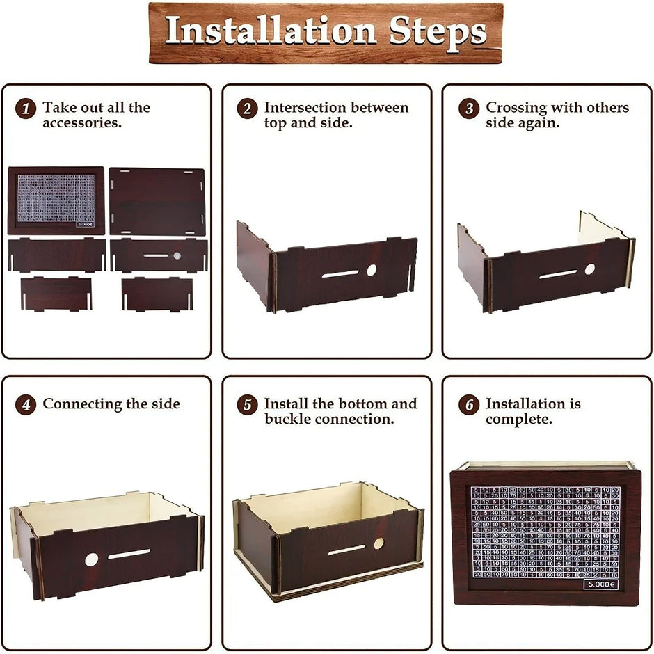 Ziel-Sparbox – Kreative Challenge Spardose für deine finanziellen Ziele